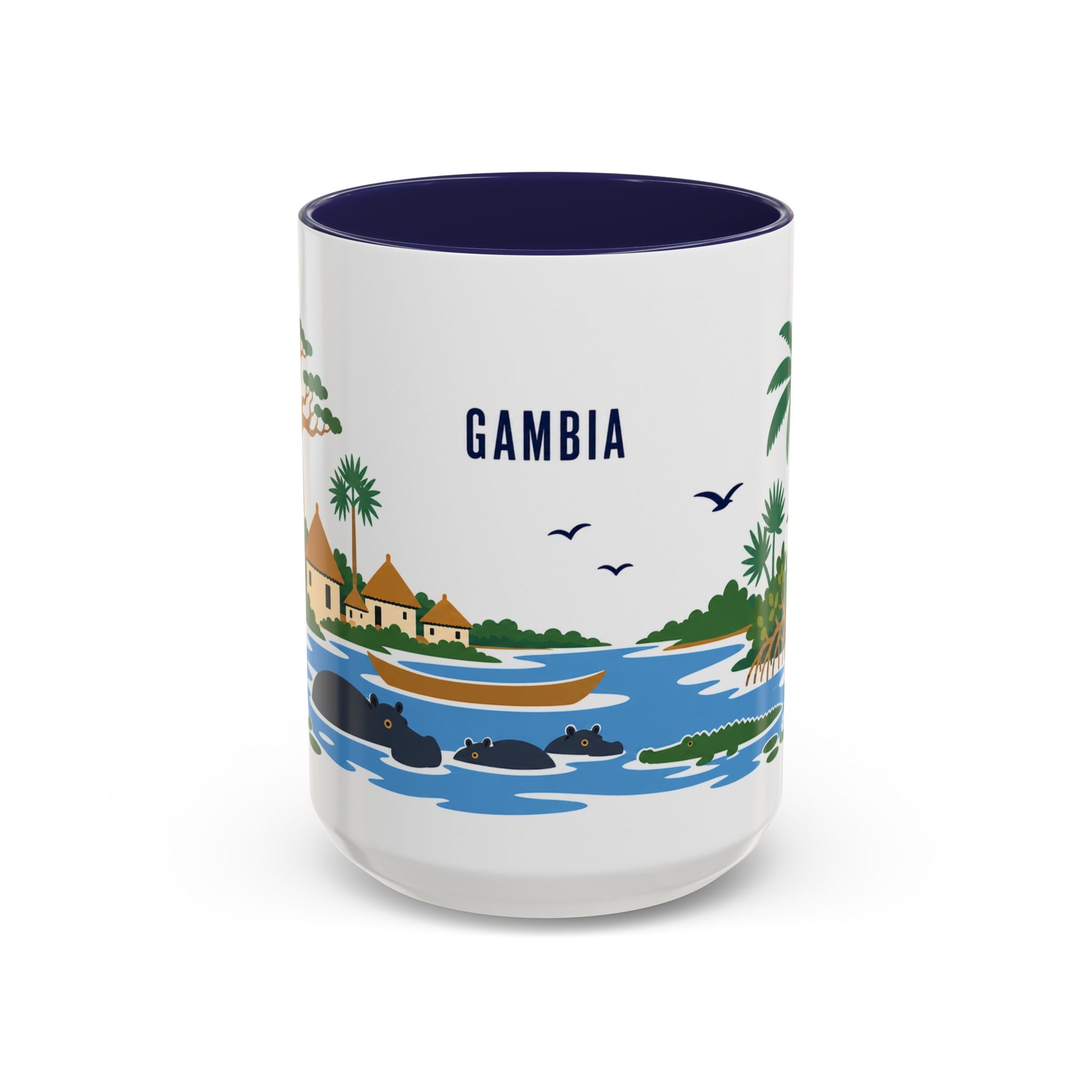 Gambia Coffee Mug | Travel Souvenir Accent Mug | Country Gift Ceramic Cup 11oz 15oz