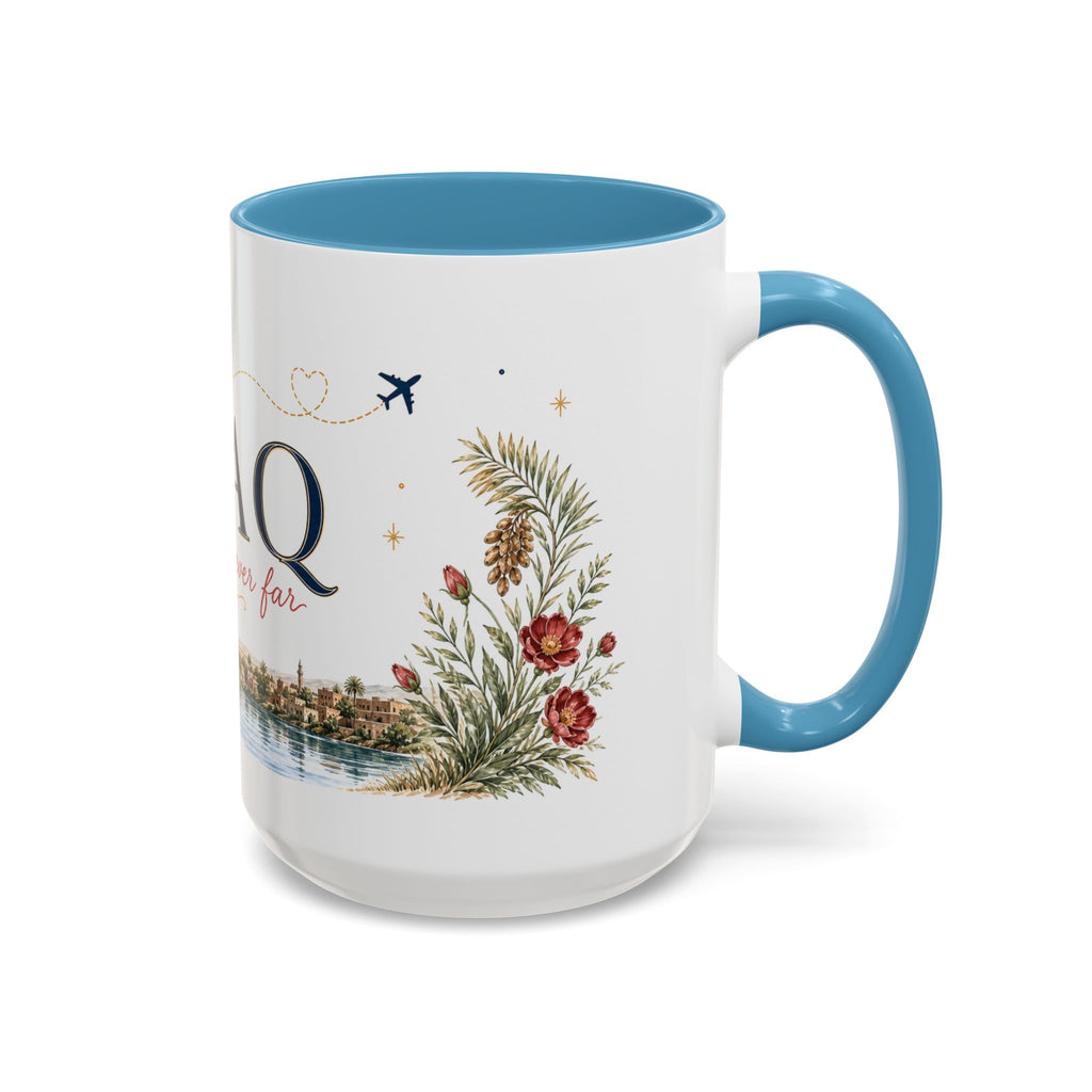 Iraq Home Country Mug | Moving Away Gift | Long Distance Friendship | 11 oz 15 oz Accent Mug