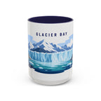 Glacier Bay National Park Coffee Mug | Solid Color Block Park Souvenir | 11oz 15oz Accent Mug