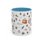 Florence Christmas Mug | Watercolor City Souvenir | Ceramic Coffee Cup (11oz 15oz)