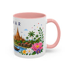 Myanmar Coffee Mug | Travel Souvenir Accent Mug | Place Gift Ceramic Cup 11oz 15oz