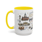Philadelphia Coffee Mug | Pennsylvania Souvenir City Gift | Accent Color Ceramic 11oz 15oz