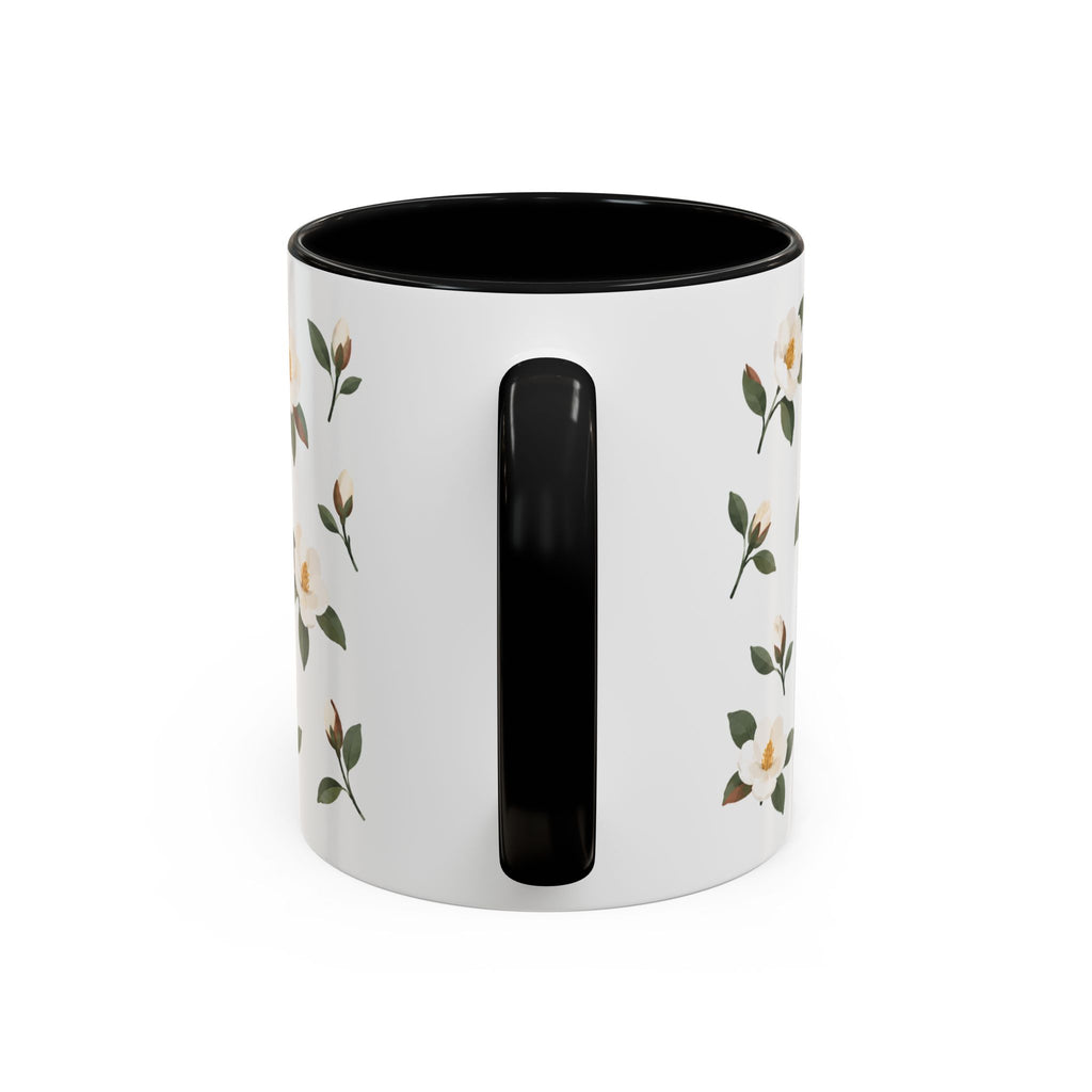 Louisiana Magnolia Mug, State Flower Floral Coffee Cup, 11oz Botanical Gift