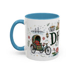Dhaka Coffee Mug | Bangladesh Souvenir Travel Gift | Accent Color Ceramic 11oz 15oz