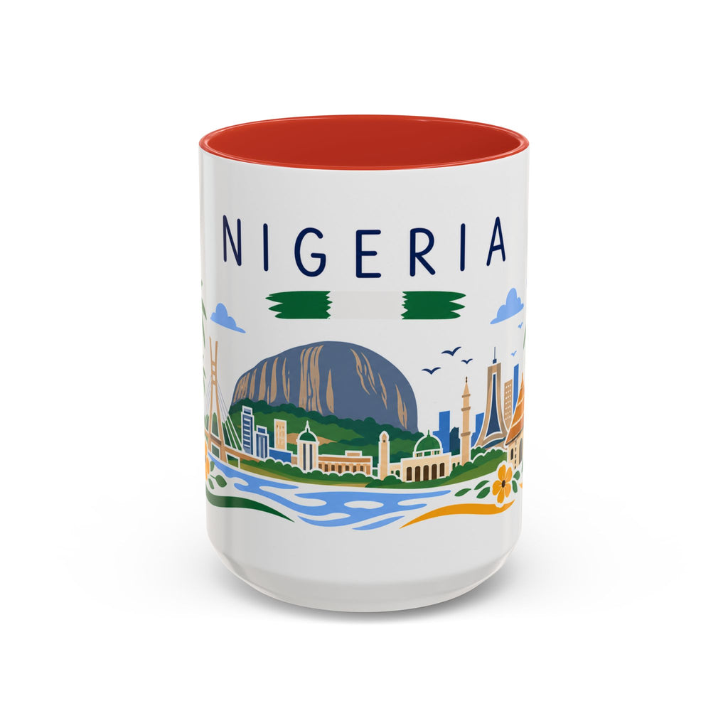 Nigeria Coffee Mug | Travel Souvenir Accent Mug | Country Gift Ceramic Cup 11oz 15oz