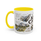 Kings Canyon National Park Coffee Mug | California Sierra Nevada Sequoia Gift | Accent Color Ceramic 11oz 15oz