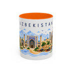 Uzbekistan Coffee Mug | Travel Souvenir Accent Mug | Place Gift Ceramic Cup 11oz 15oz