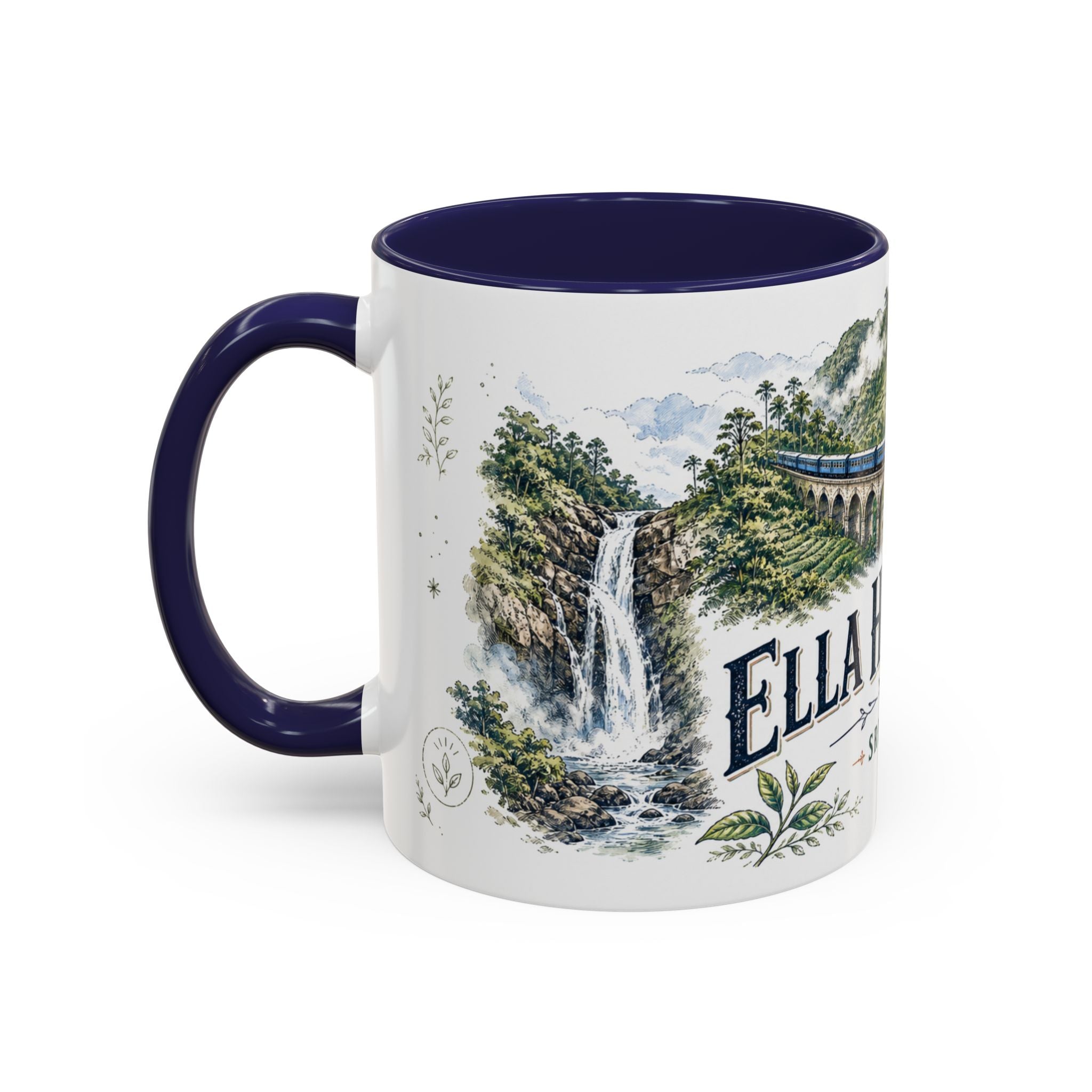 Ella Highlands Mug, Sri Lanka Travel Souvenir, Bucket List Gift, Accent Ceramic Coffee Mug 11oz 15oz