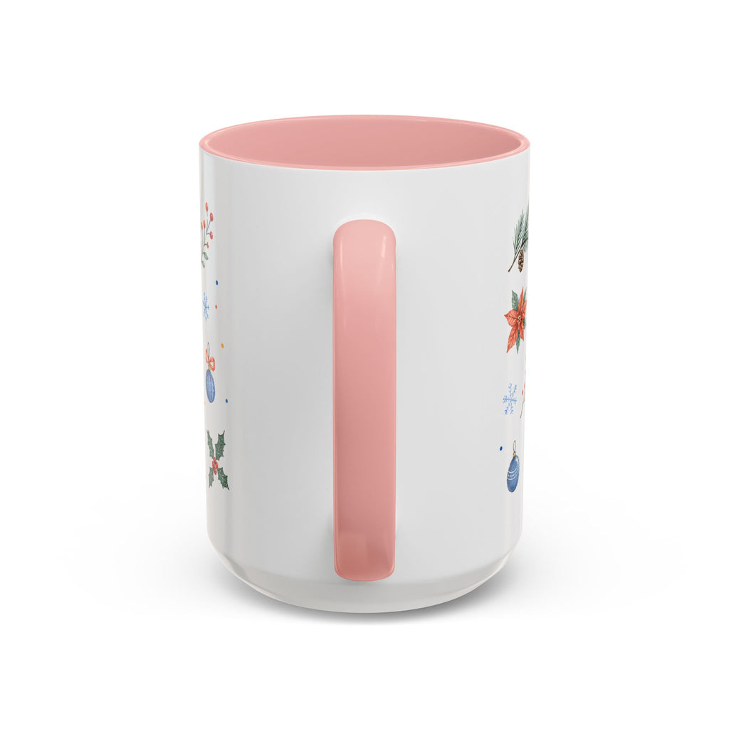 Woodland Christmas Mug | Deer Bird Watercolor Holiday Gift | Accent Cup 11oz 15oz