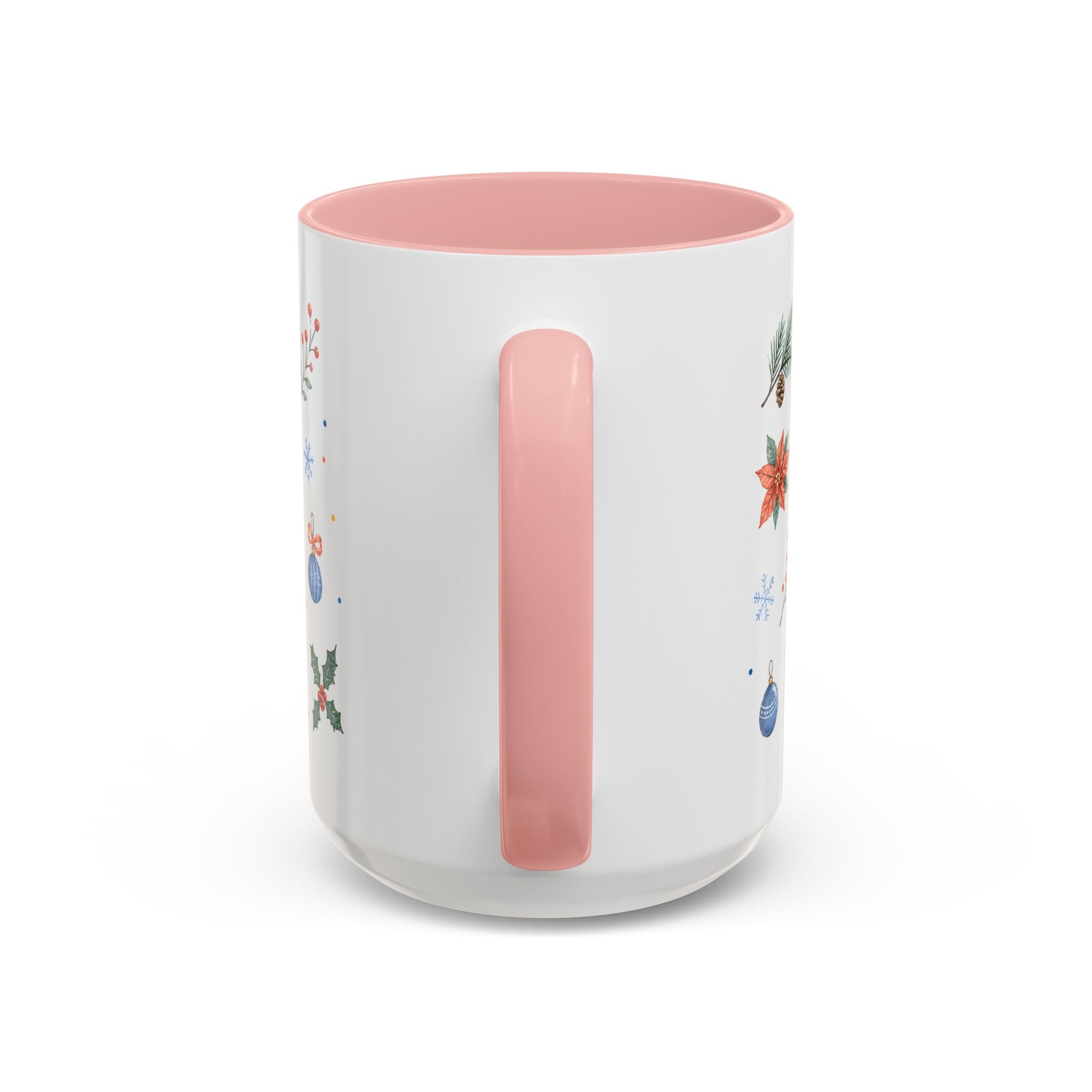 Woodland Christmas Mug | Deer Bird Watercolor Holiday Gift | Accent Cup 11oz 15oz