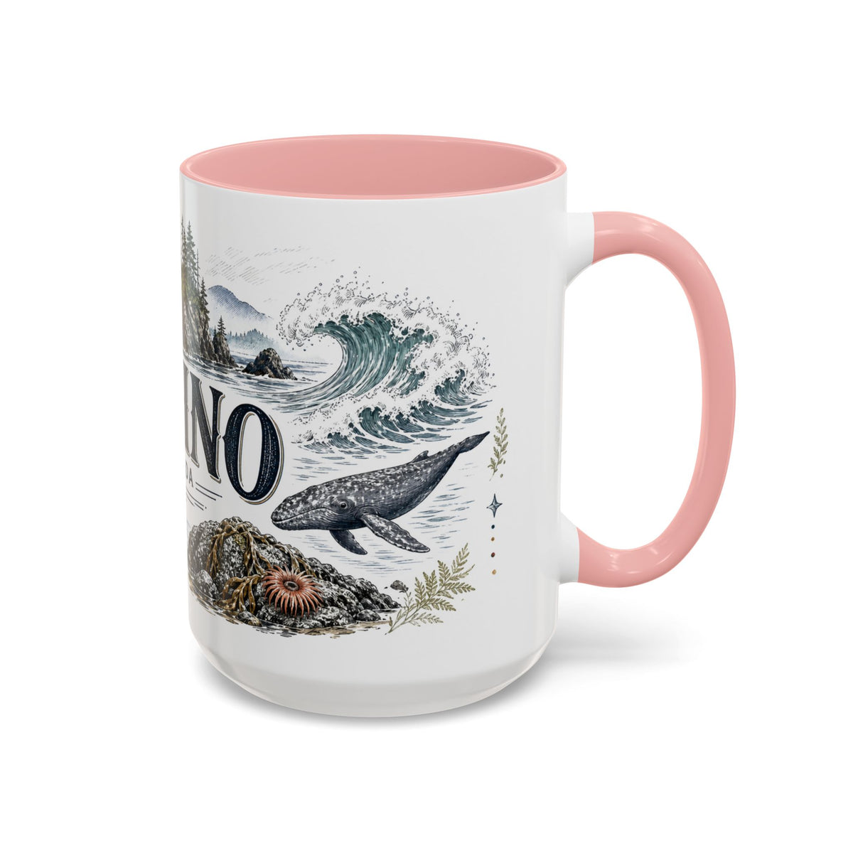 Tofino Mug, Canada Travel Souvenir, Bucket List Gift, Accent Ceramic Coffee Mug 11oz 15oz