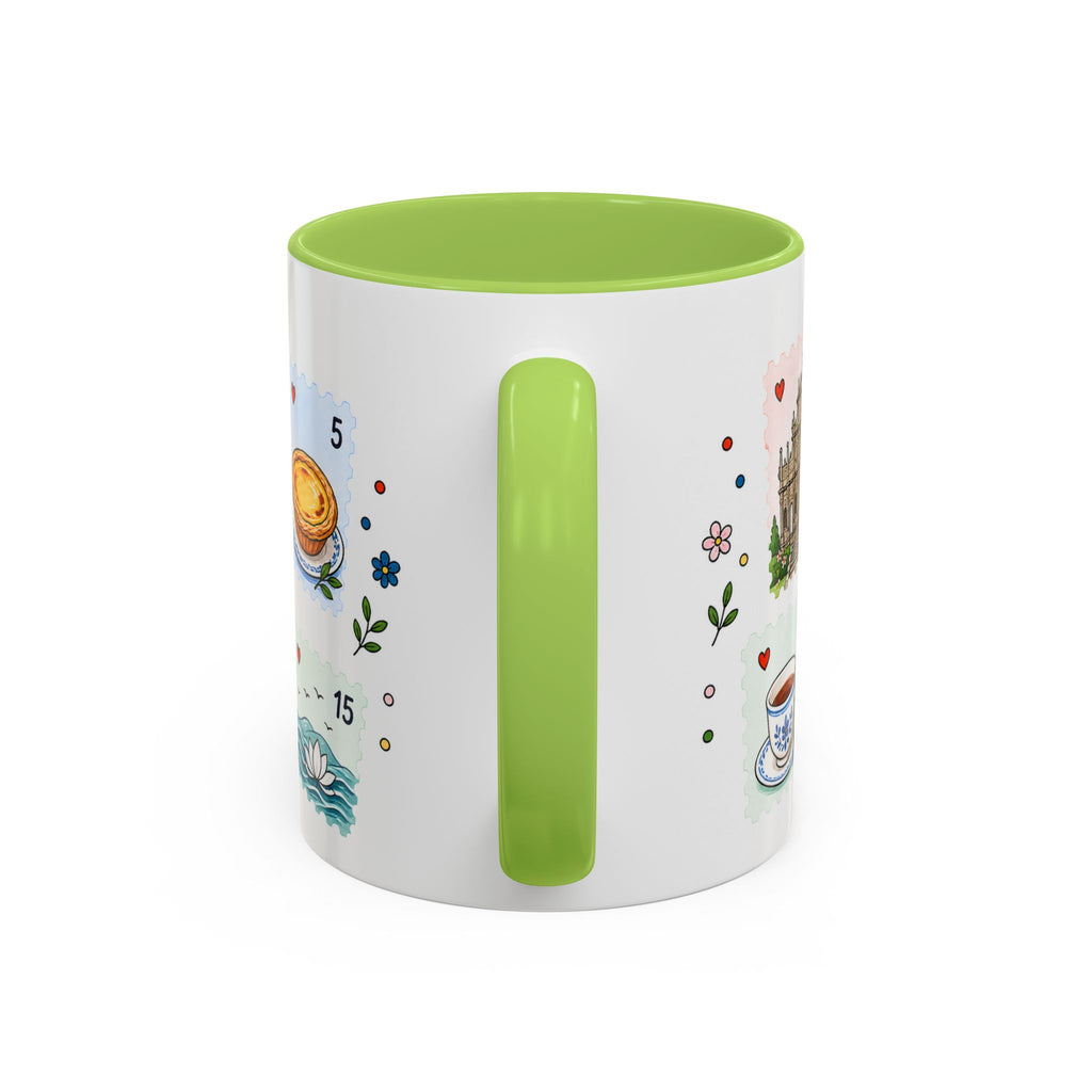 Macau Coffee Mug | Postage Stamp Collage Mug | Travel Souvenir Accent Cup 11oz 15oz