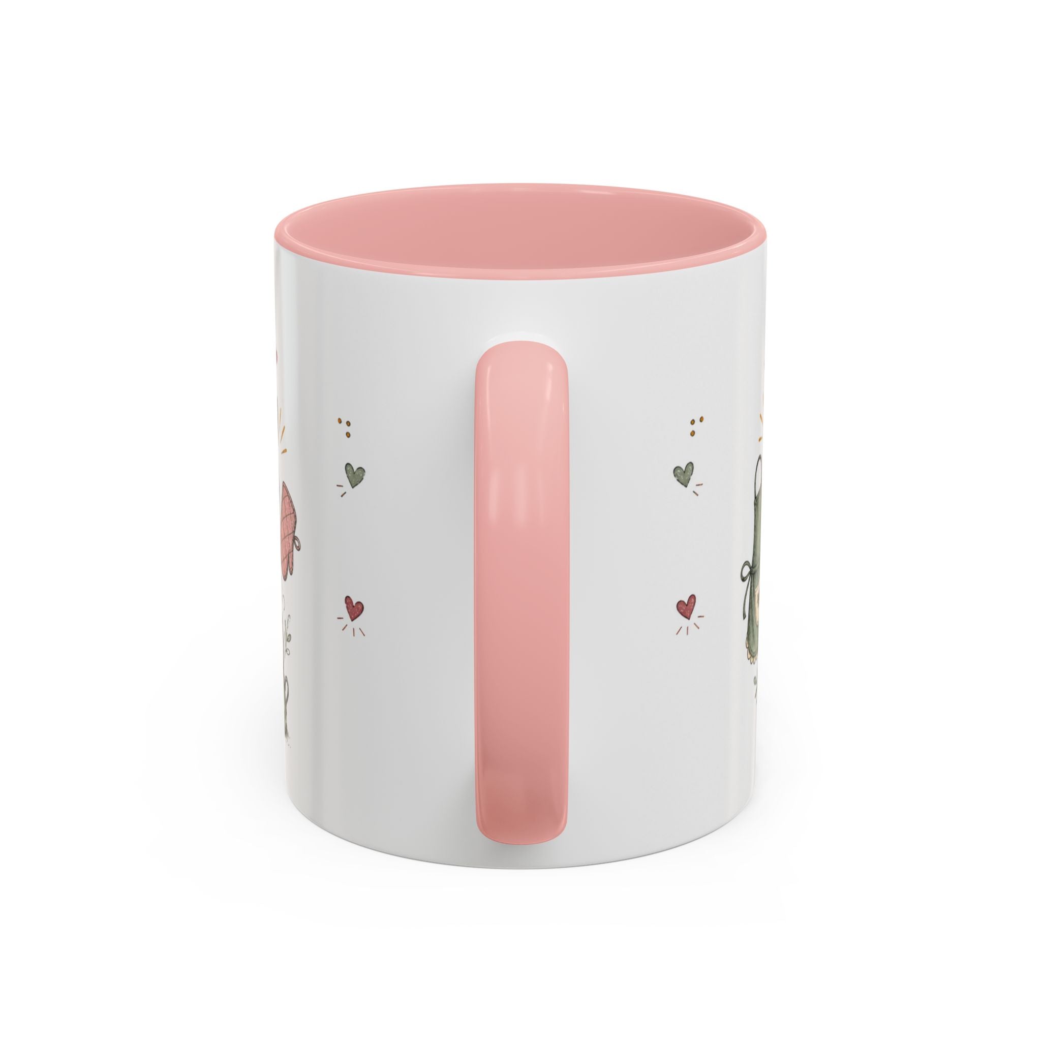 Grandma's Kitchen Hugs Coffee Mug | Gift From Grandkids | Accent Color Ceramic 11oz 15oz