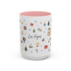 Las Vegas Christmas Mug | Watercolor City Souvenir, Travel Memories (11oz, 15oz)