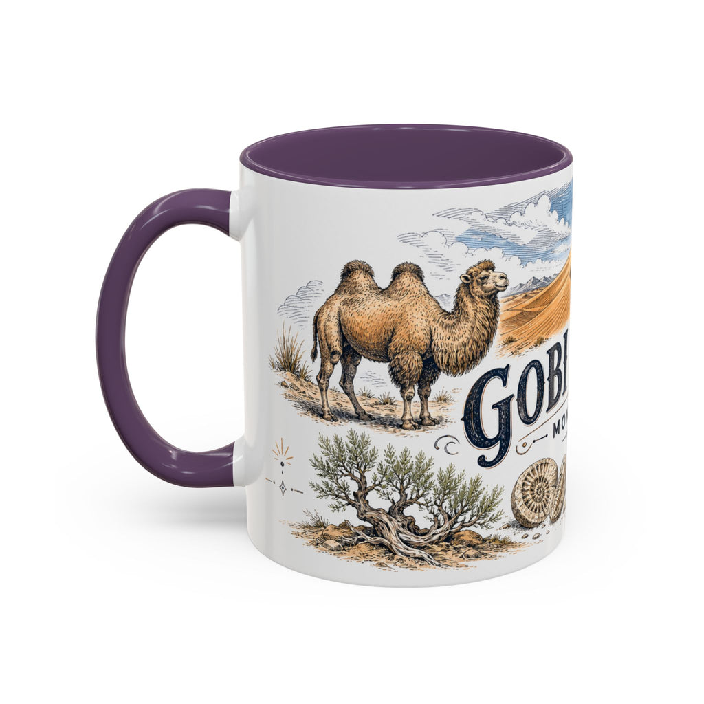 Gobi Desert Mug, Mongolia Travel Souvenir, Bucket List Gift, Accent Ceramic Coffee Mug 11oz 15oz