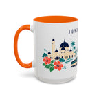 Johor Bahru Coffee Mug | Malaysia Travel Souvenir | Porcelain Decal City Gift | 11oz 15oz Accent Mug