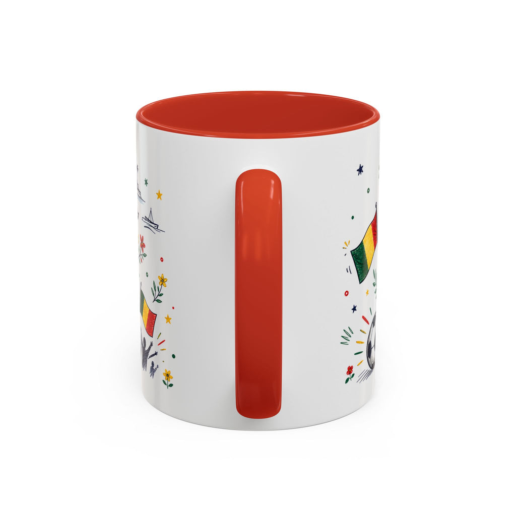 Senegal Soccer Coffee Mug | World Cup Fan Gift | Accent Color Ceramic 11oz 15oz Match Day Cup