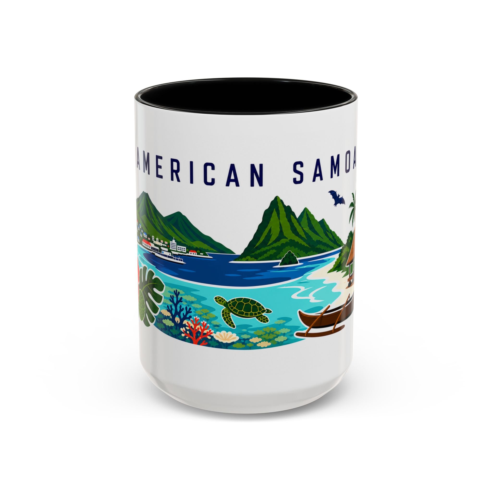 American Samoa Coffee Mug | Travel Souvenir Accent Mug | Country Gift Ceramic Cup 11oz 15oz
