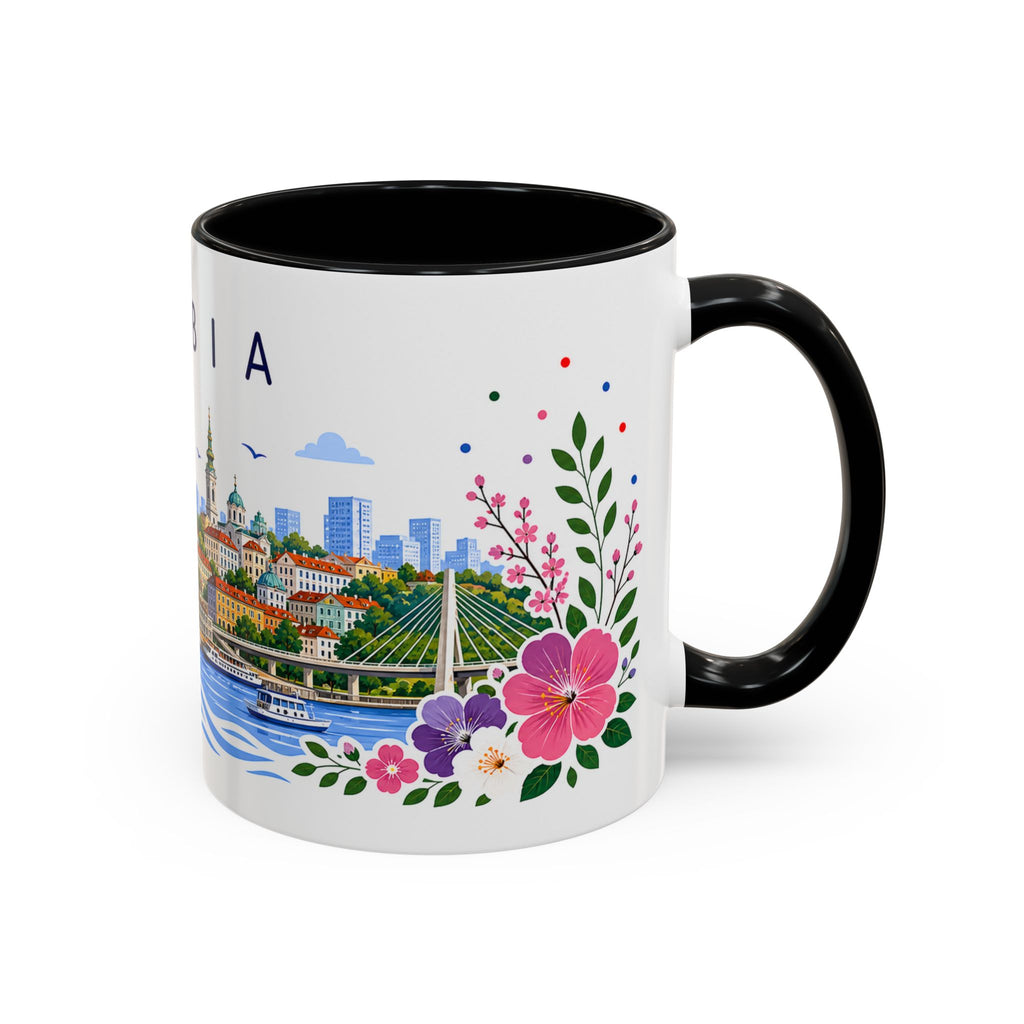 Serbia Coffee Mug | Travel Souvenir Accent Mug | Place Gift Ceramic Cup 11oz 15oz