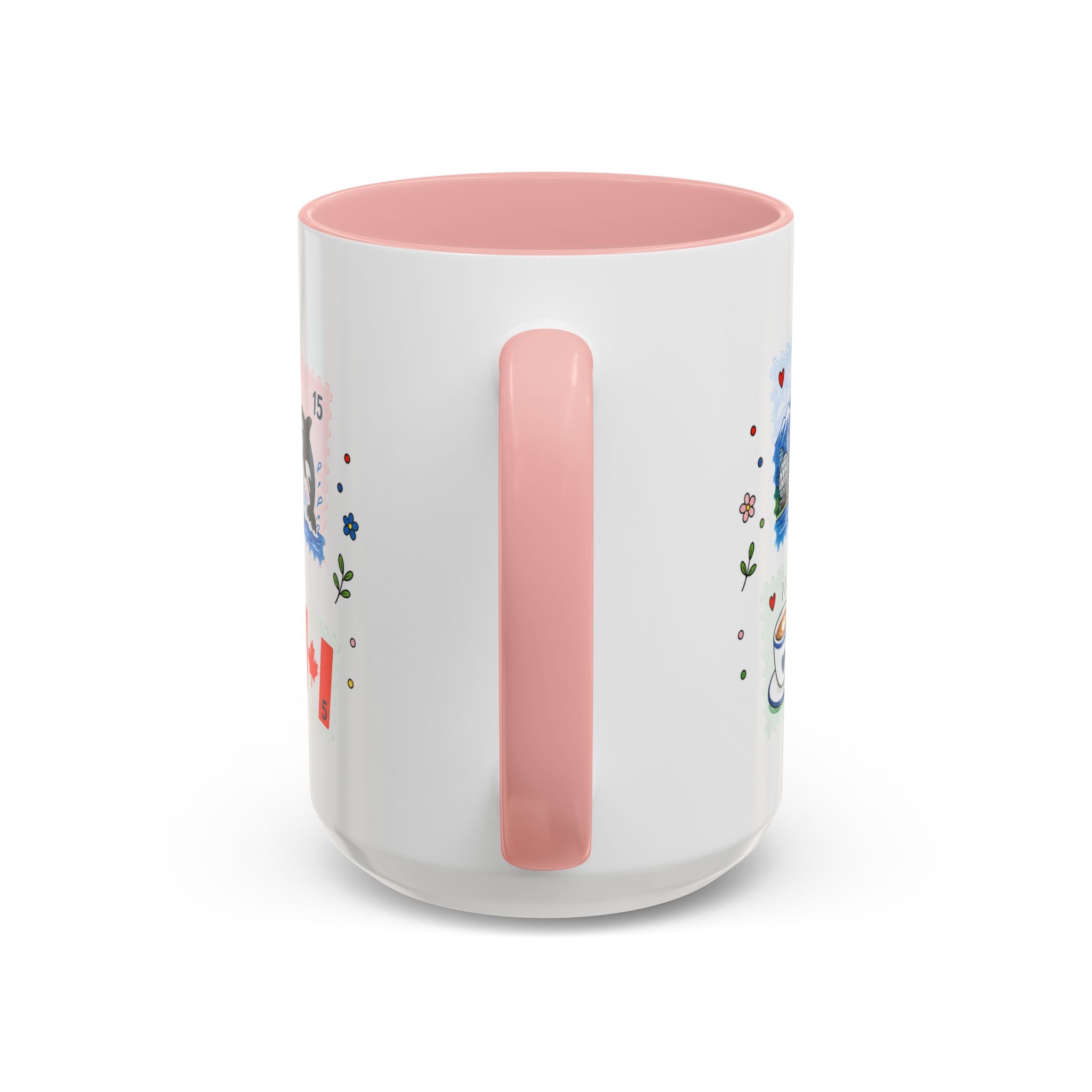 Vancouver Coffee Mug | Postage Stamp Collage Mug | Travel Souvenir Accent Cup 11oz 15oz
