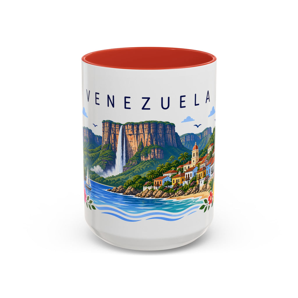 Venezuela Coffee Mug | Travel Souvenir Accent Mug | Place Gift Ceramic Cup 11oz 15oz