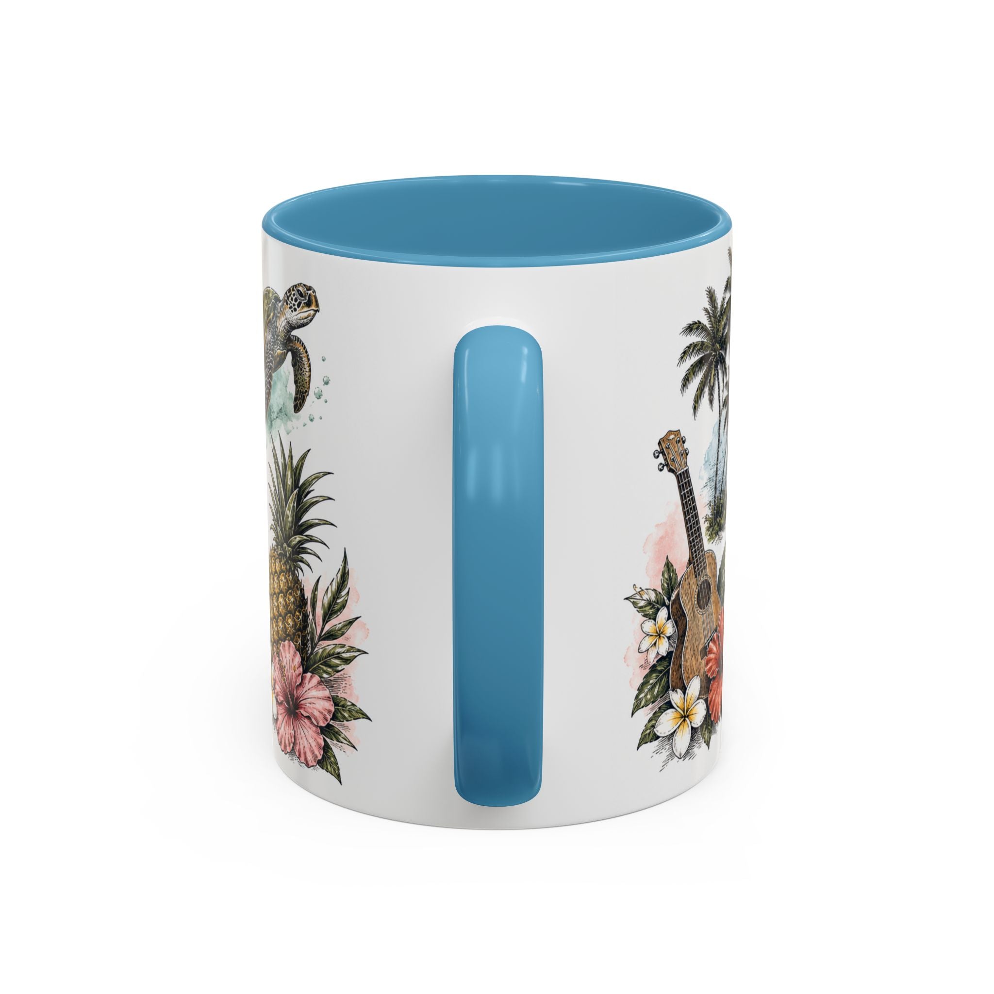 Honolulu Coffee Mug | United States Travel Souvenir | Vintage Illustrated City Gift | 11 oz 15 oz Accent Mug