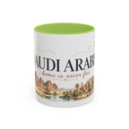 Saudi Arabia Home Country Mug | Moving Away Gift | Long Distance Friendship | 11 oz 15 oz Accent Mug