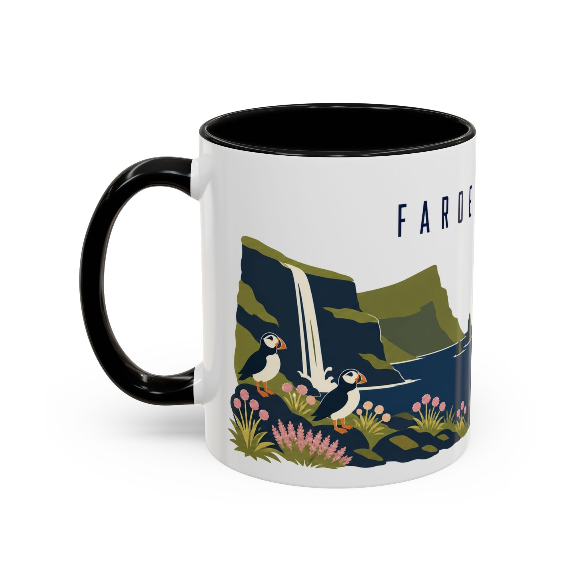 Faroe Islands Coffee Mug | Travel Souvenir Accent Mug | Country Gift Ceramic Cup 11oz 15oz