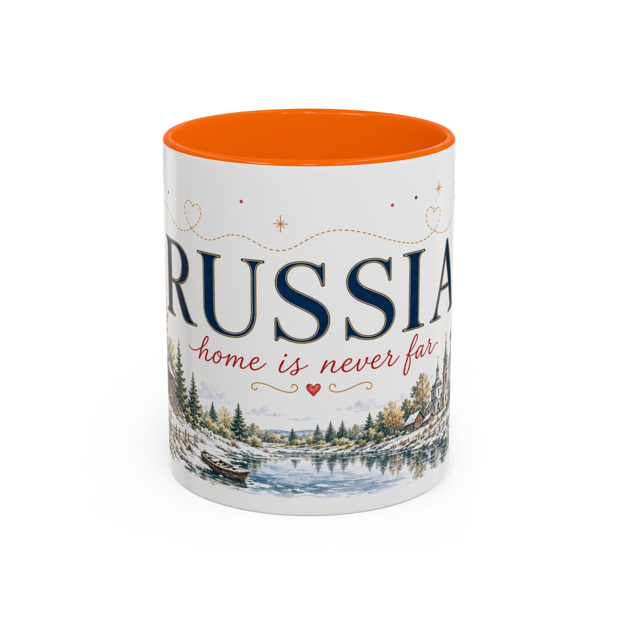 Russia Home Country Mug | Moving Away Gift | Long Distance Friendship | 11 oz 15 oz Accent Mug