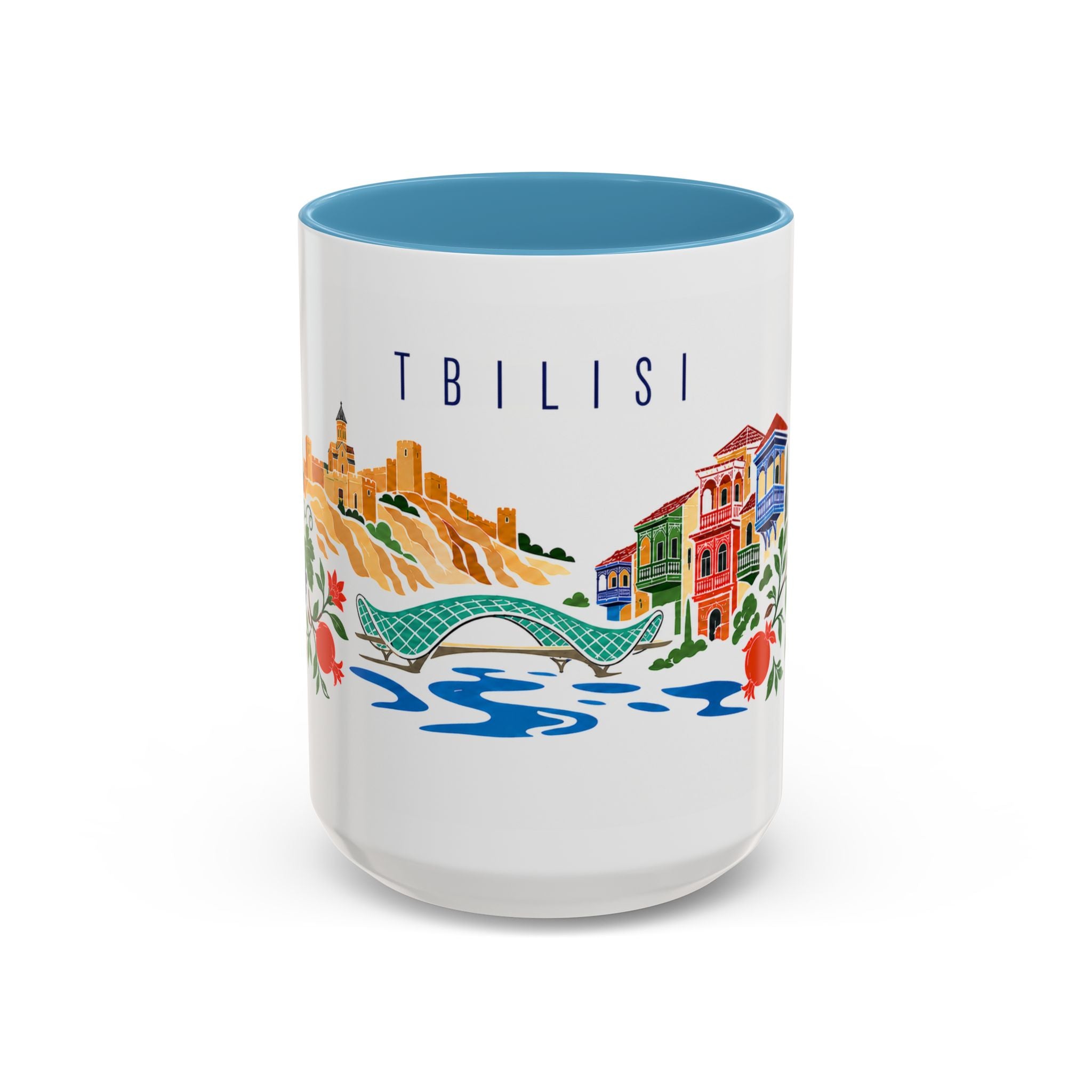 Tbilisi Coffee Mug | Georgia Travel Souvenir | Porcelain Decal City Gift | 11oz 15oz Accent Mug
