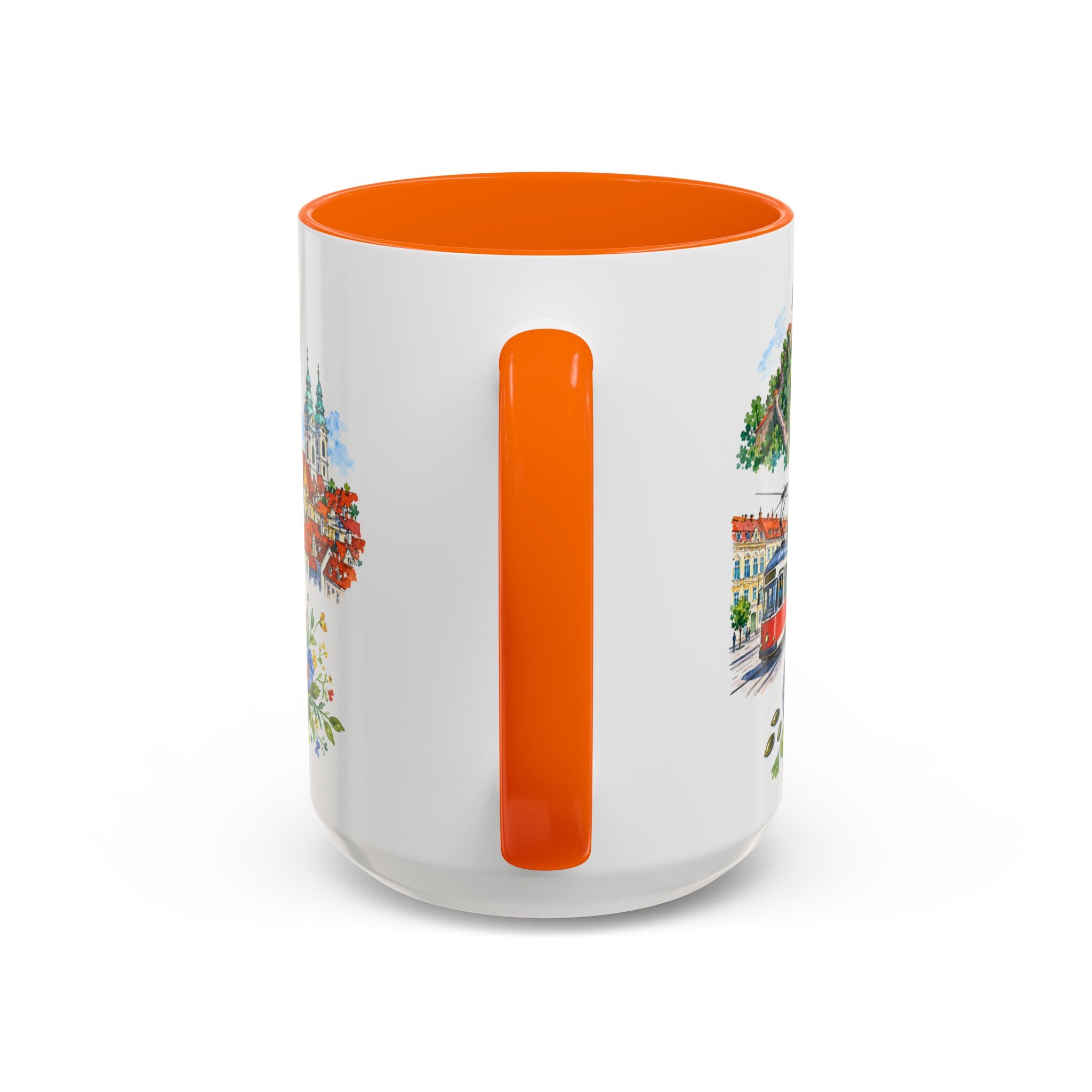 Graz Illustrated Travel Mug | City Souvenir Accent Coffee Mug | 11oz 15oz Ceramic Cup