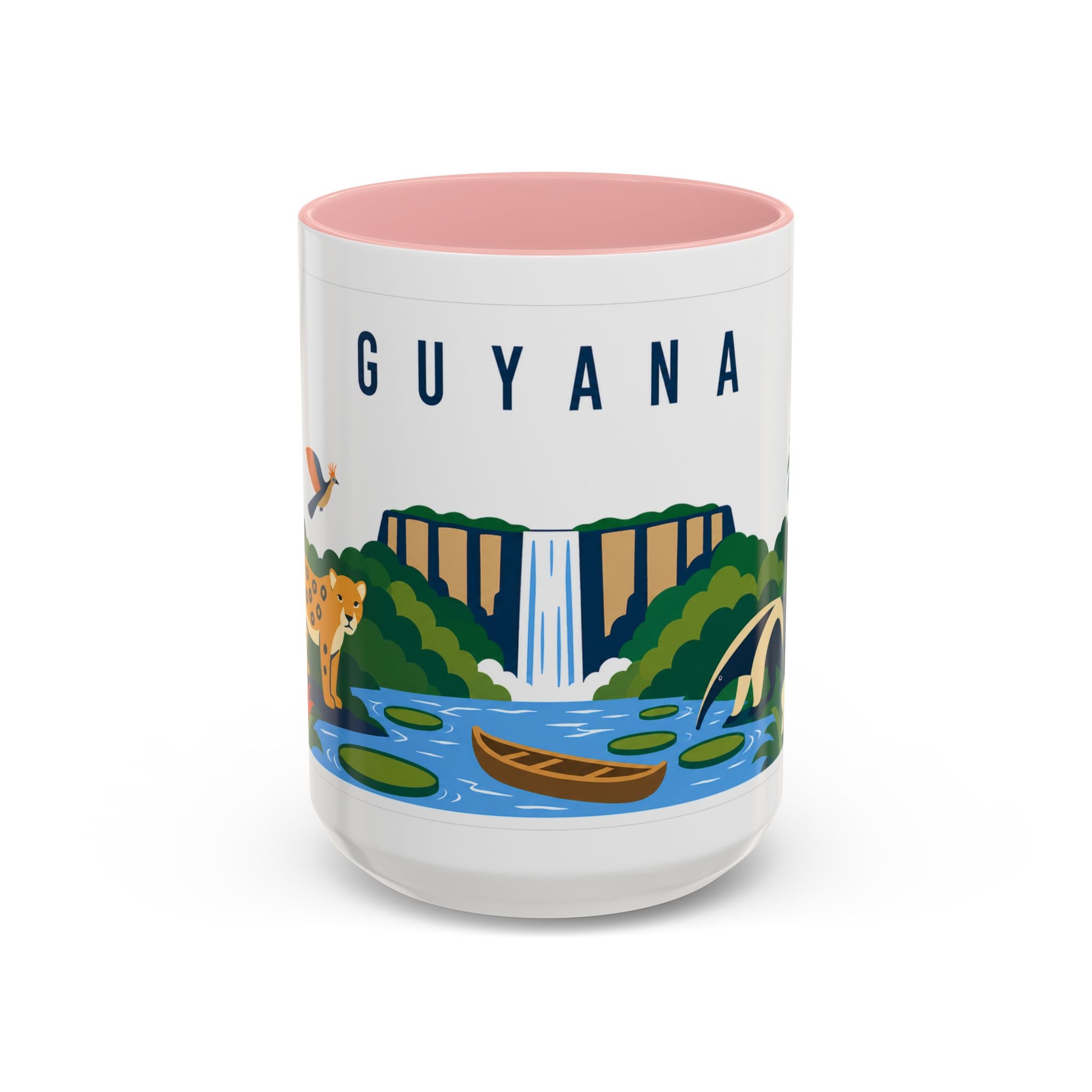 Guyana Coffee Mug | Travel Souvenir Accent Mug | Country Gift Ceramic Cup 11oz 15oz