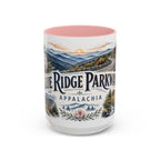 Blue Ridge Parkway Mug, Appalachia Travel Souvenir, Bucket List Gift, Accent Ceramic Coffee Mug 11oz 15oz