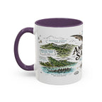 American Samoa National Park Coffee Mug | Pacific Island Rainforest Reef Gift | Accent Color Ceramic 11oz 15oz