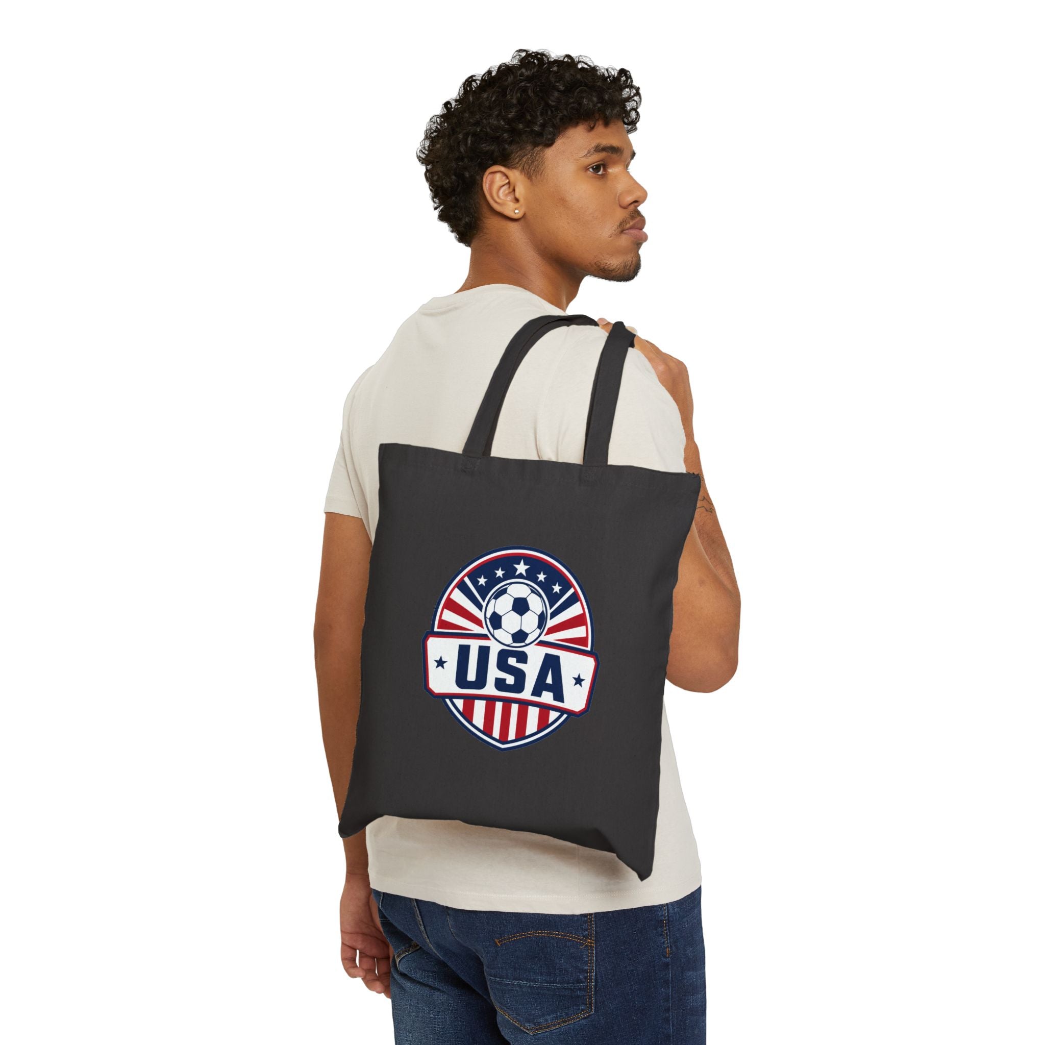 United States Soccer Tote Bag | USA Football Fan Gift | Country Supporter Tote Bag