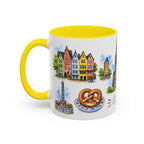 Cologne Illustrated Travel Mug | City Souvenir Accent Coffee Mug | 11oz 15oz Ceramic Cup