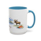 Anchorage Illustrated Travel Mug | City Souvenir Accent Coffee Mug | 11oz 15oz Ceramic Cup