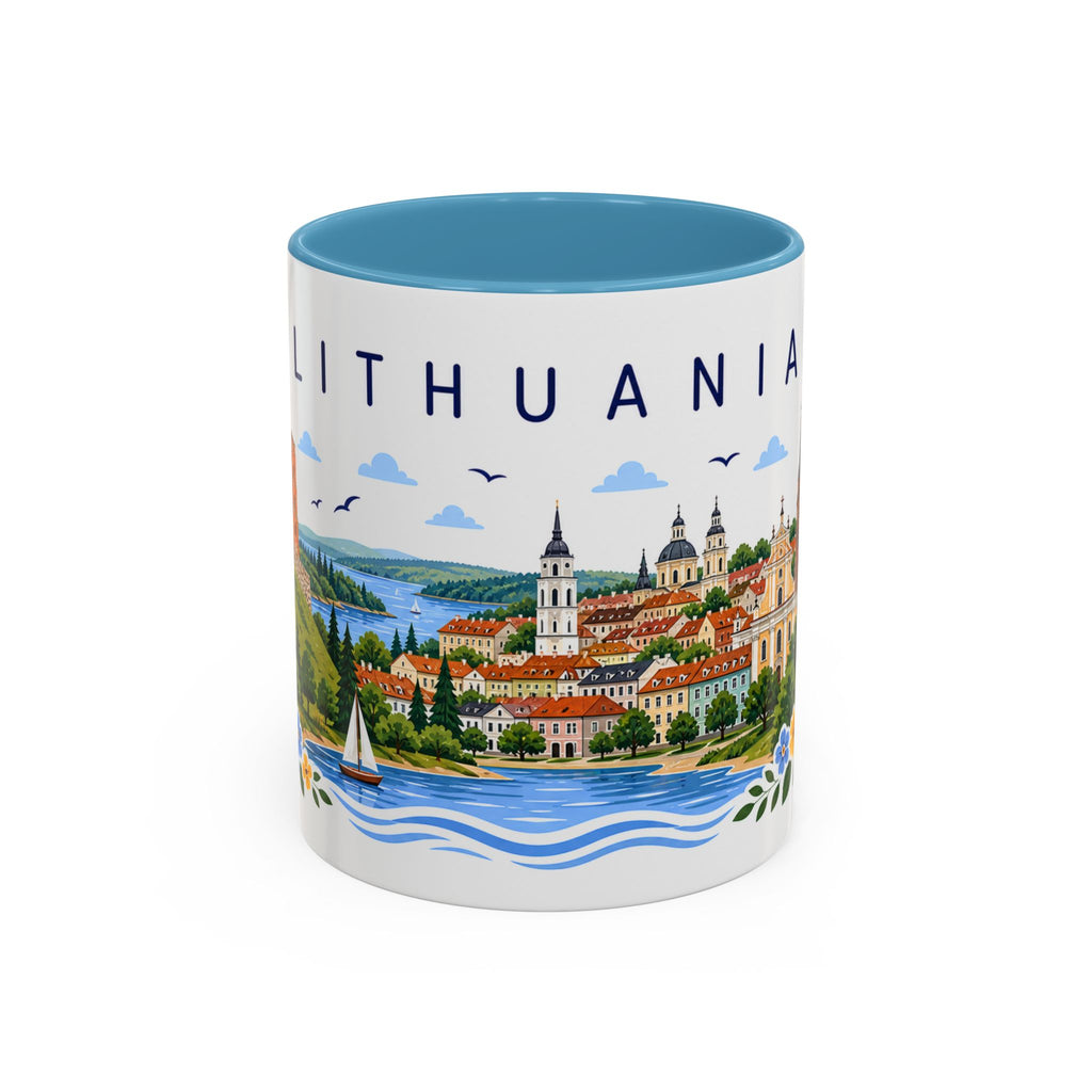 Lithuania Coffee Mug | Travel Souvenir Accent Mug | Place Gift Ceramic Cup 11oz 15oz