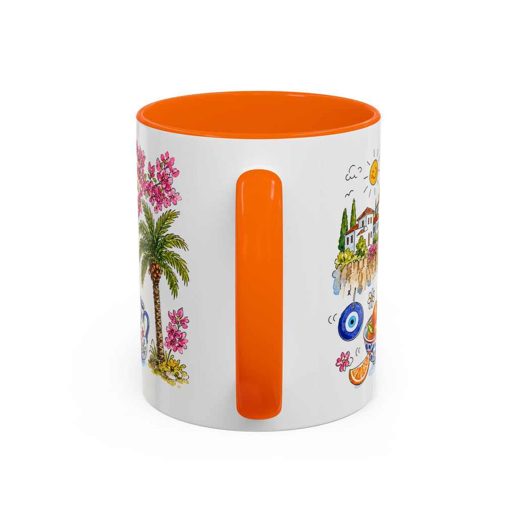 Antalya Travel Mug | European City Souvenir Accent Coffee Mug | 11oz 15oz Ceramic Cup