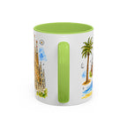 Barcelona Travel Mug | European City Souvenir Accent Coffee Mug | 11oz 15oz Ceramic Cup