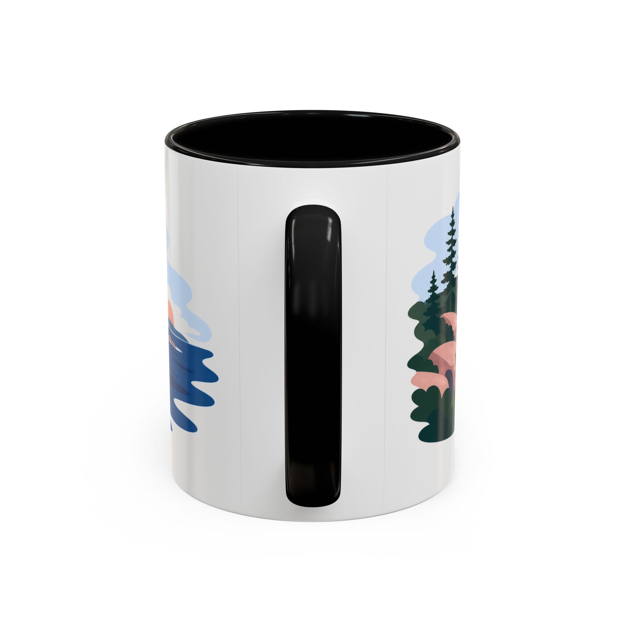 Acadia National Park Coffee Mug | Solid Color Block Park Souvenir | 11oz 15oz Accent Mug