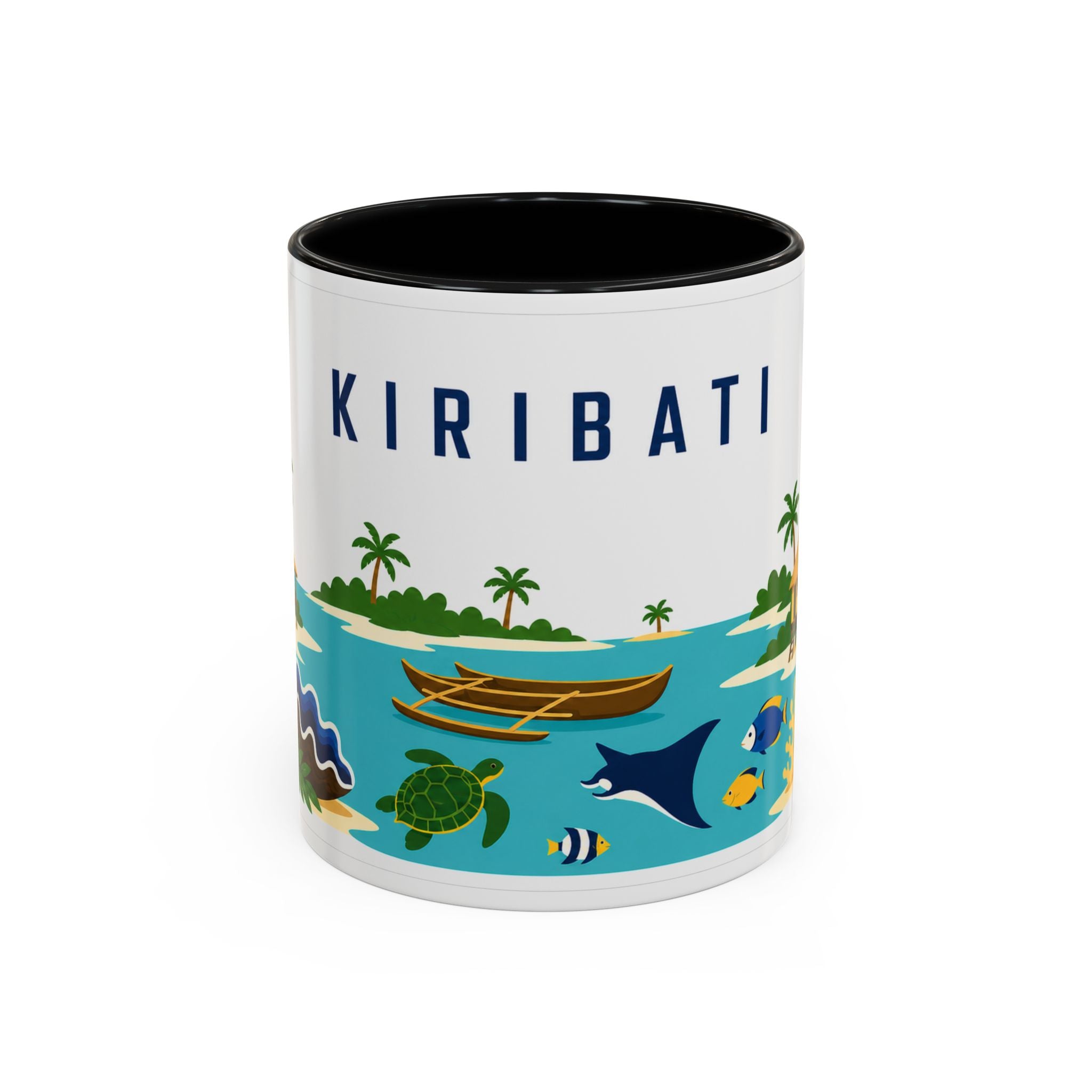Kiribati Coffee Mug | Travel Souvenir Accent Mug | Country Gift Ceramic Cup 11oz 15oz
