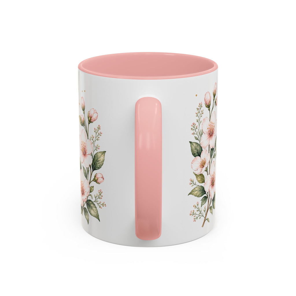 Delaware State Map Mug | Botanical Beach Accent Coffee Cup (11oz/15oz)