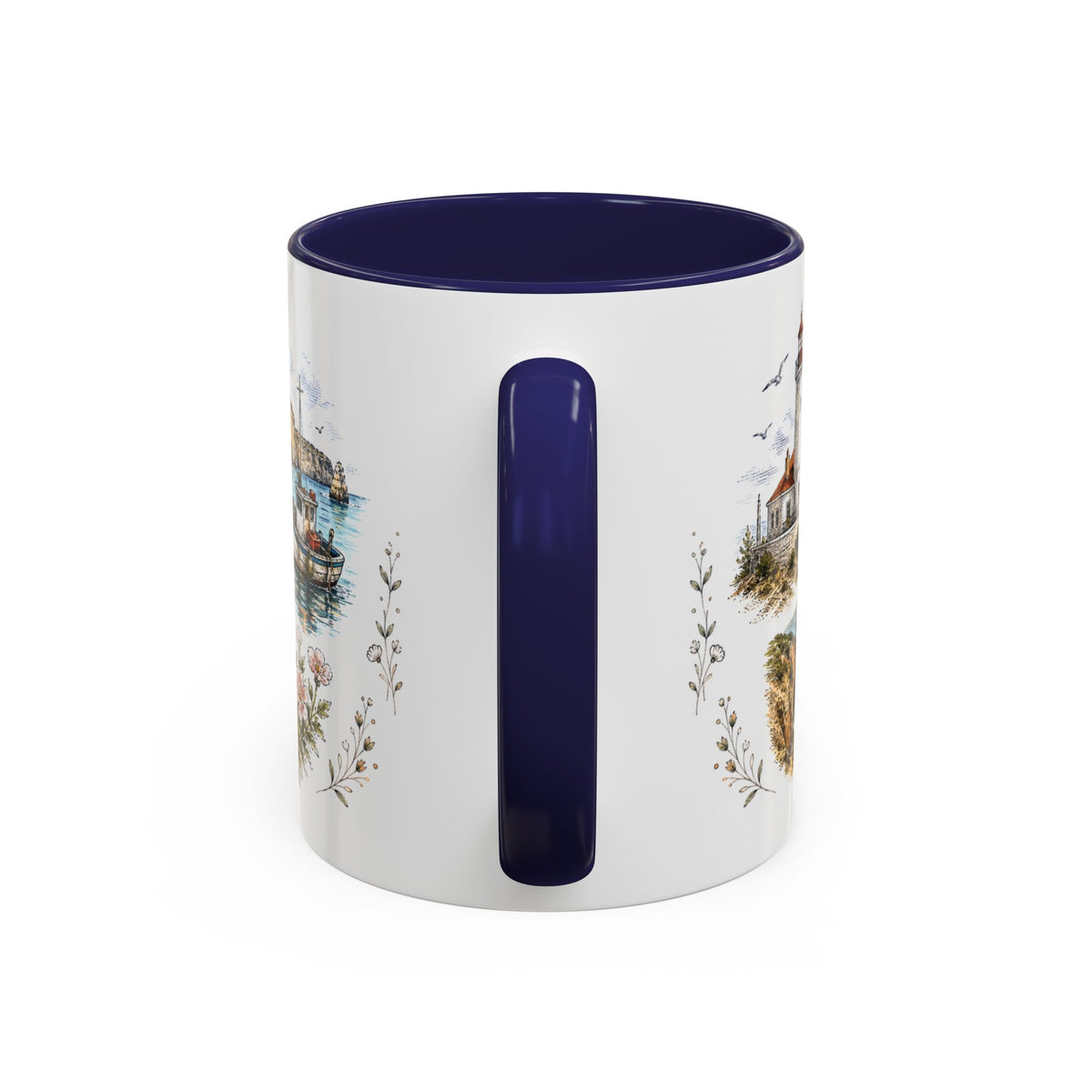 Algarve Coast Mug, Portugal Travel Souvenir, Bucket List Gift, Accent Ceramic Coffee Mug 11oz 15oz