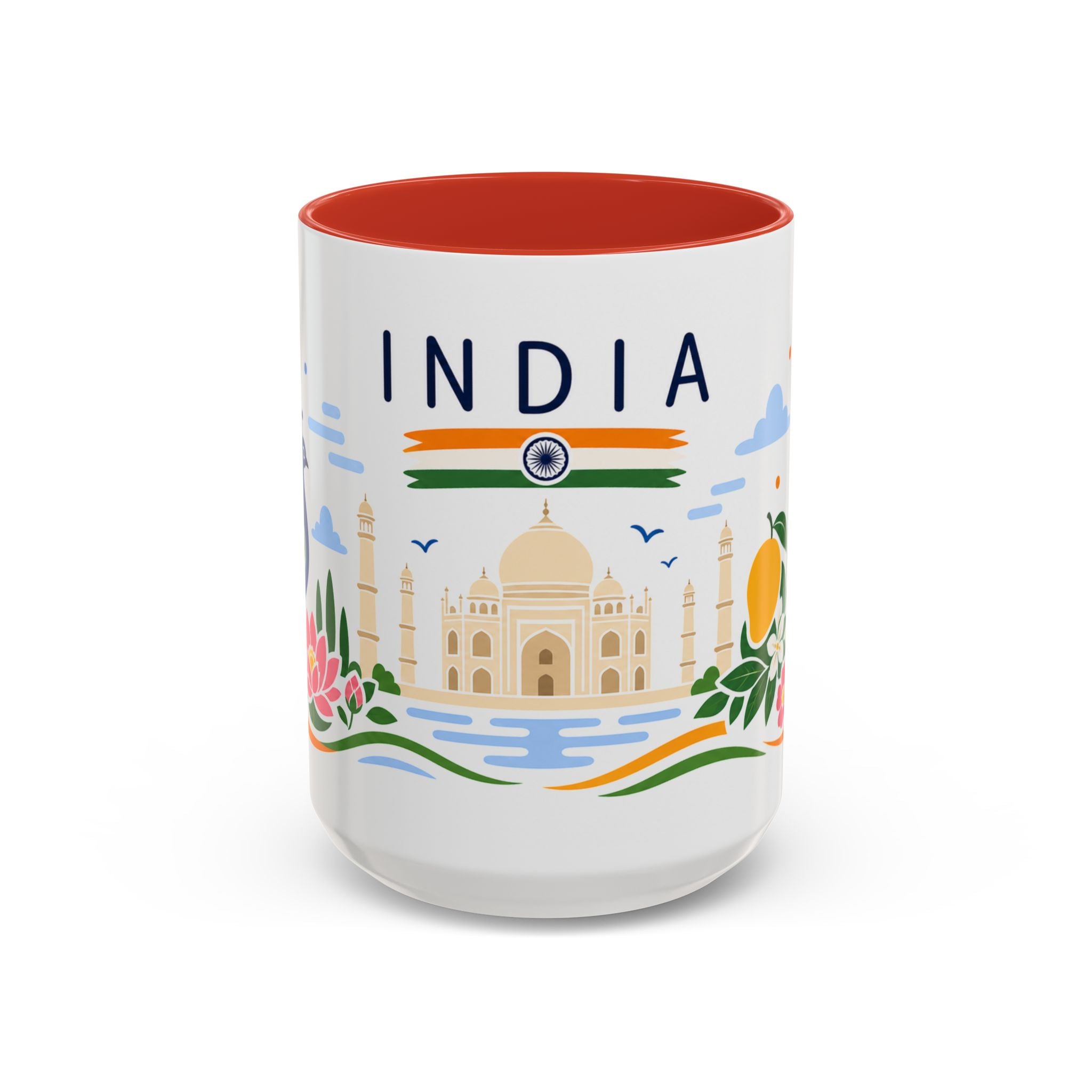 India Coffee Mug | Travel Souvenir Accent Mug | Country Gift Ceramic Cup 11oz 15oz