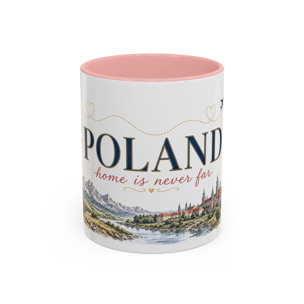 Poland Home Country Mug | Moving Away Gift | Long Distance Friendship | 11 oz 15 oz Accent Mug