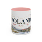 Poland Home Country Mug | Moving Away Gift | Long Distance Friendship | 11 oz 15 oz Accent Mug