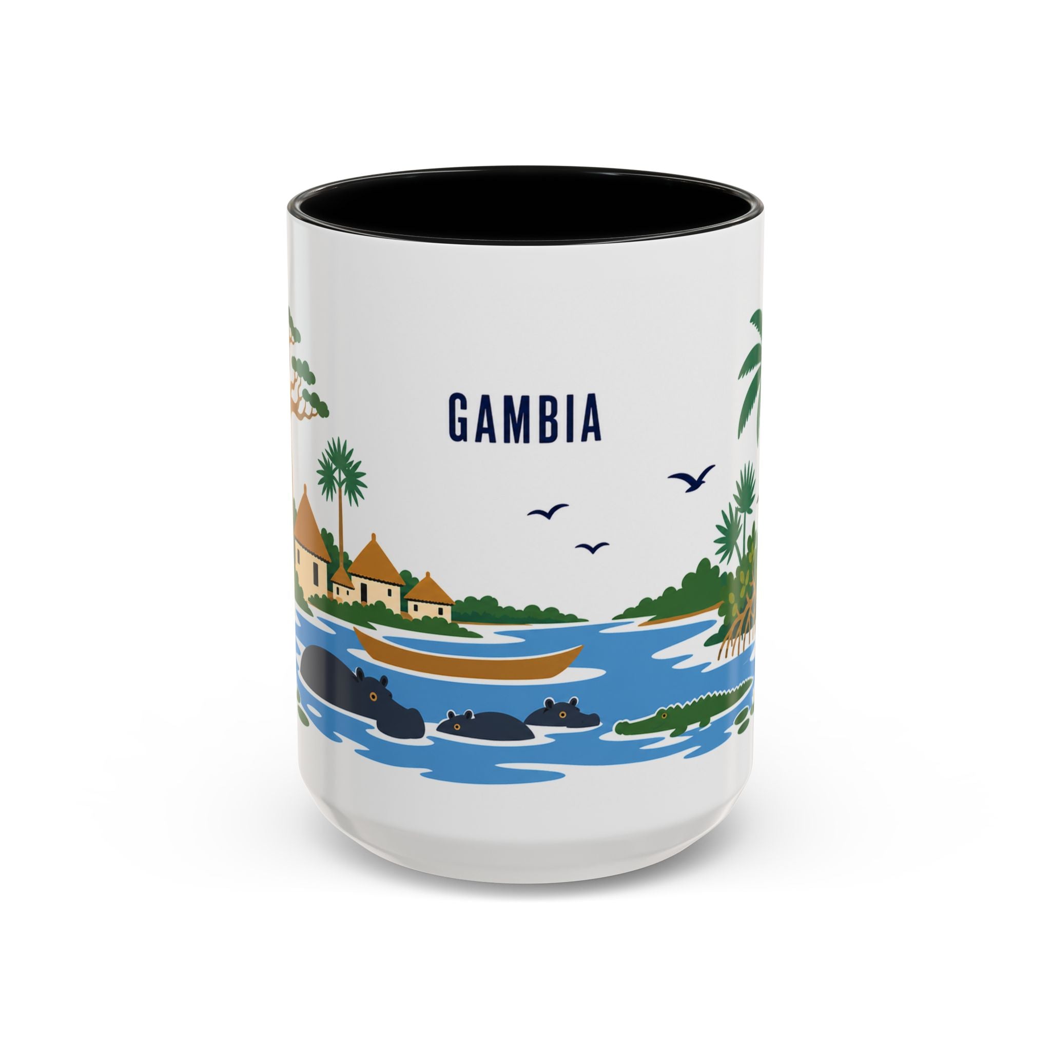 Gambia Coffee Mug | Travel Souvenir Accent Mug | Country Gift Ceramic Cup 11oz 15oz