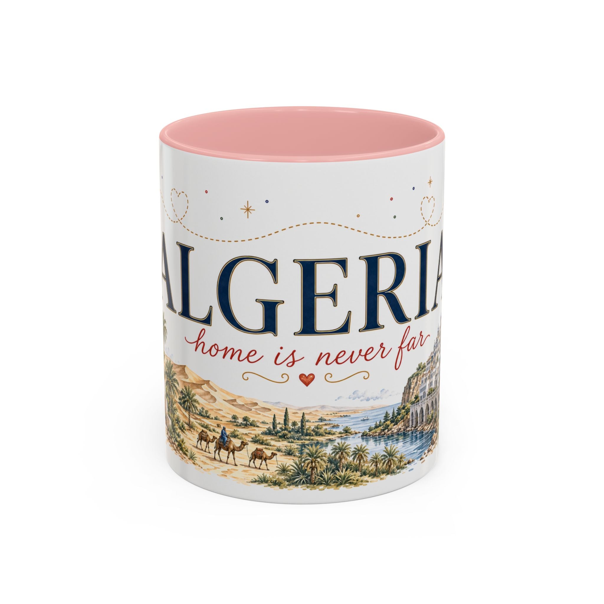 Algeria Home Country Mug | Moving Away Gift | Long Distance Friendship | 11 oz 15 oz Accent Mug