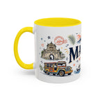 Manila Coffee Mug | Philippines Souvenir Travel Gift | Accent Color Ceramic 11oz 15oz